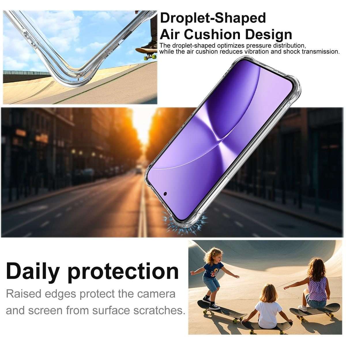 For Xiaomi Poco X8 Pro Max 5G imak Shockproof Airbag TPU Phone Case(Transparent)