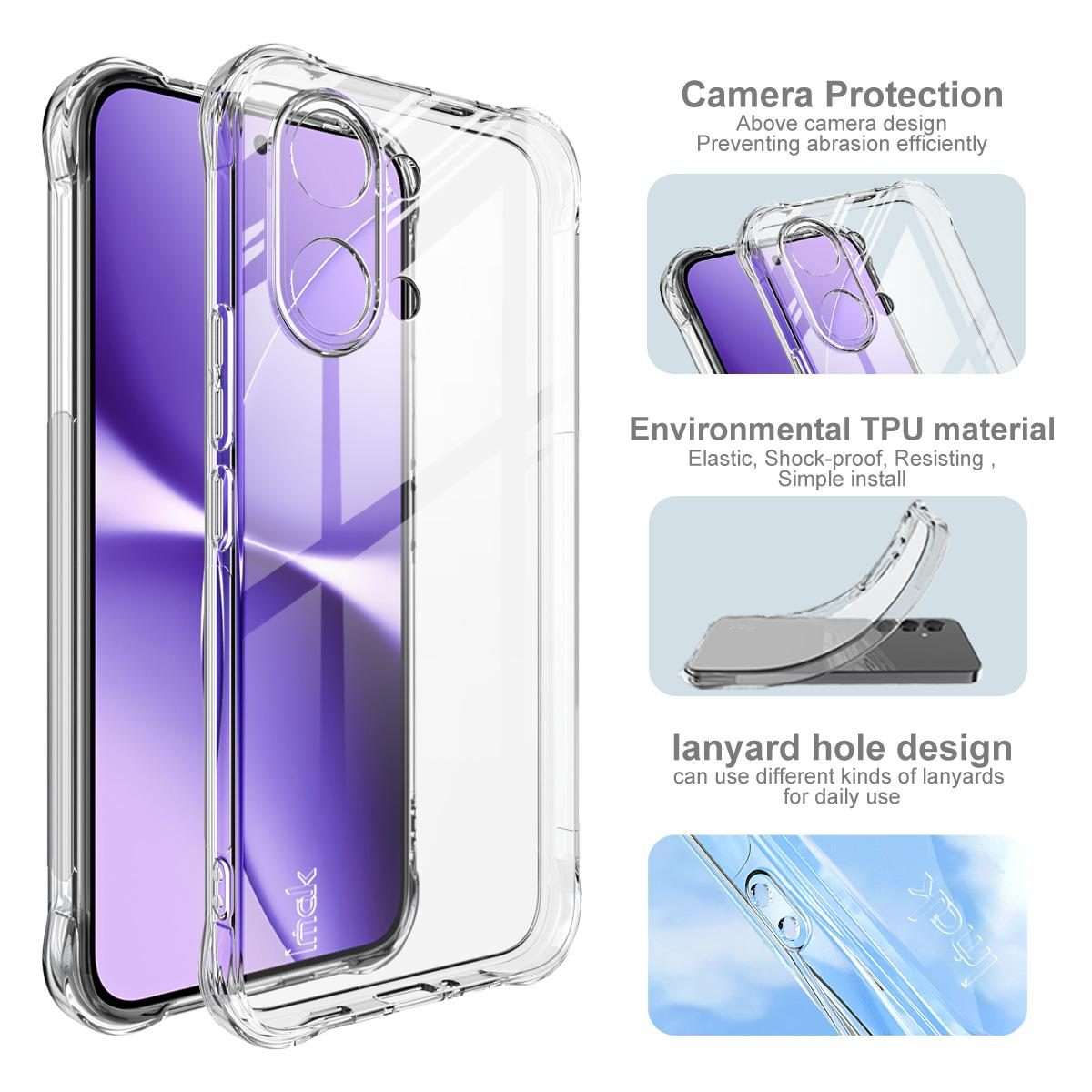 For Xiaomi Poco X8 Pro Max 5G imak Shockproof Airbag TPU Phone Case(Transparent)