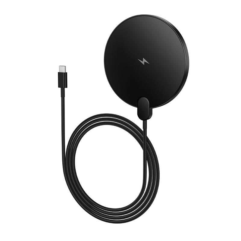hoco CW62 Peak 15W Digital Display Desktop Wireless Charger(Black)