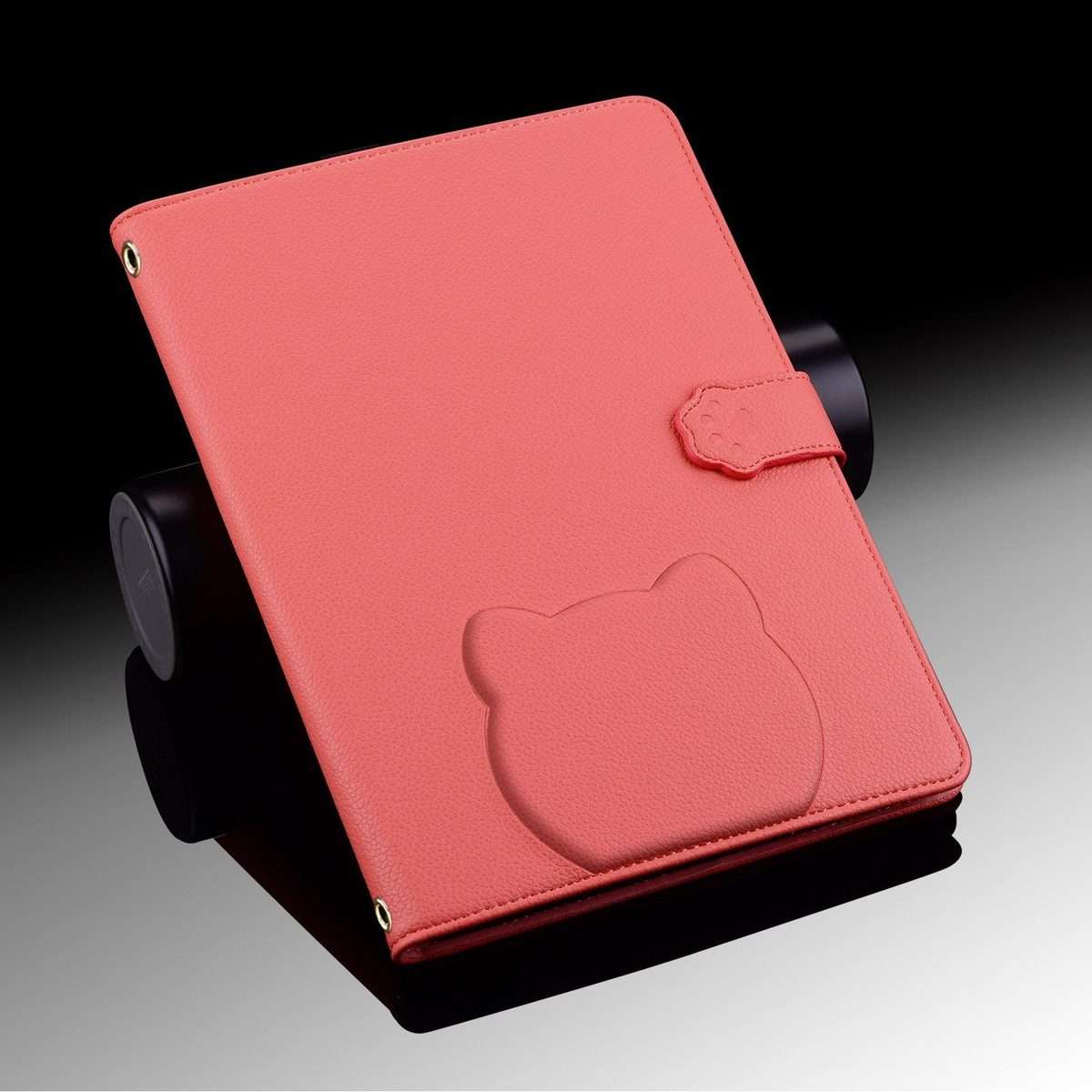 For Samsung Galaxy Tab S10+ / S9+ Cat Skin-feel Litchi Leather Smart Tablet Case(Watermelon Red)