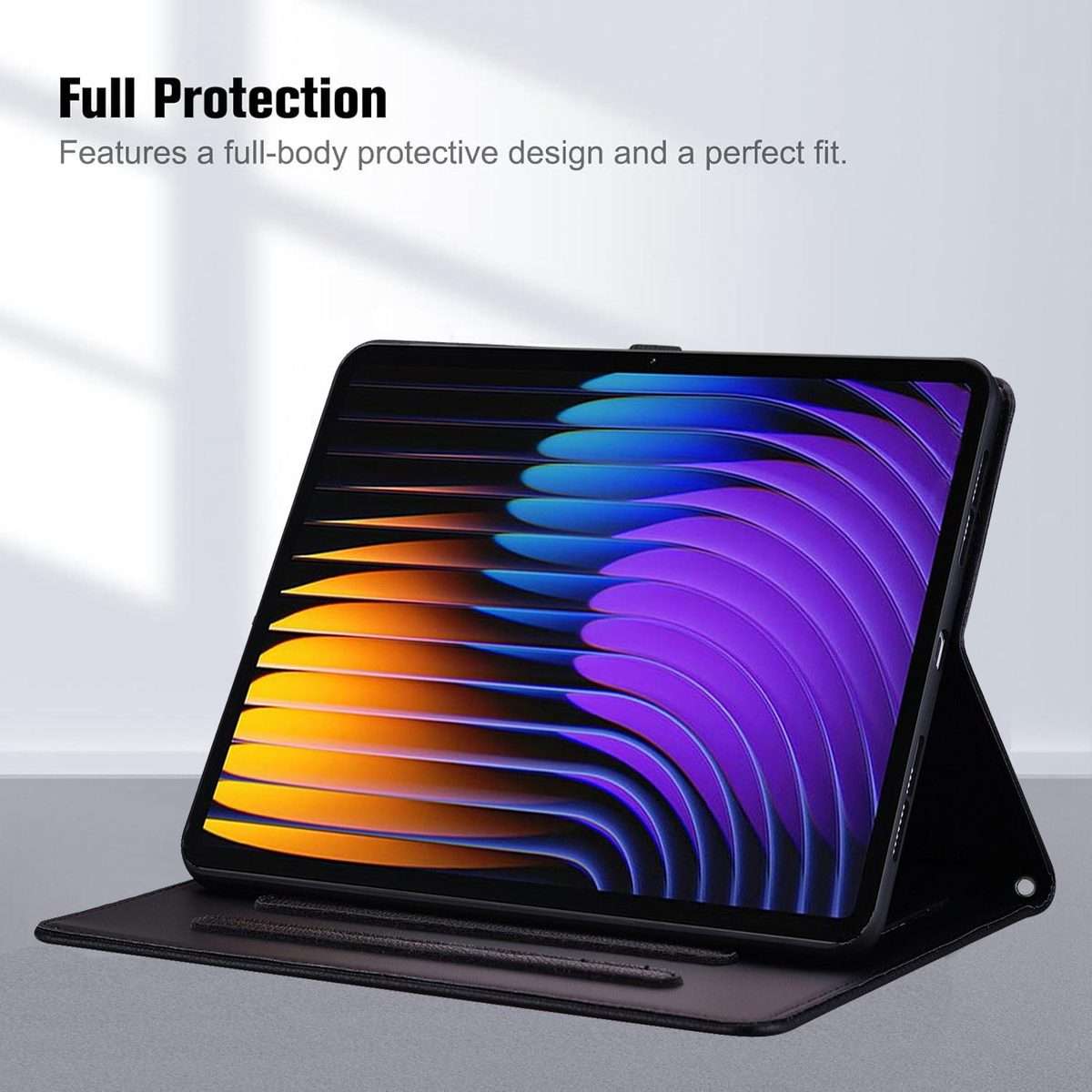 For Xiaomi Pad 8 / 8 Pro 7 / 7 Pro Cat Skin-feel Litchi Leather Tablet Case(Black)