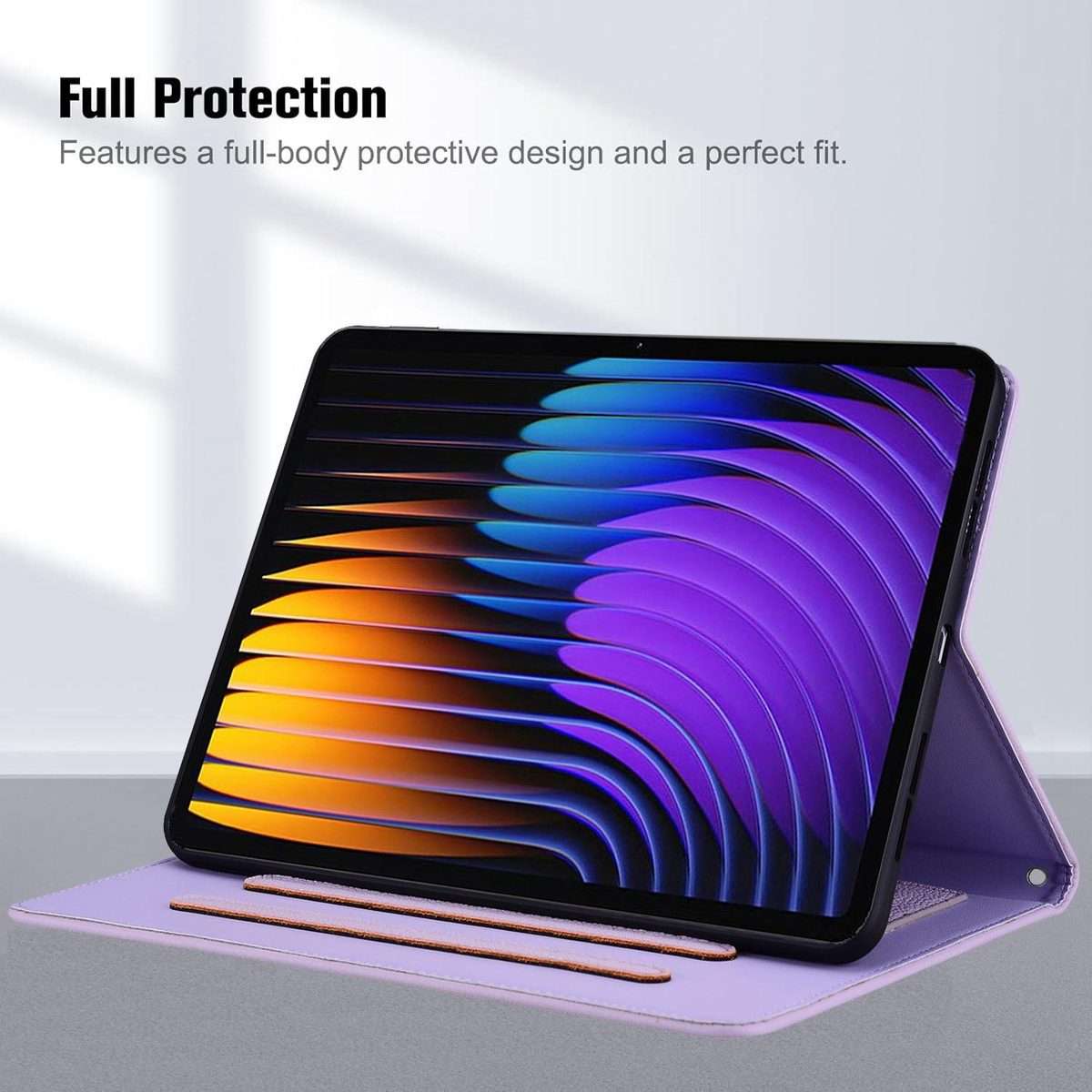 For Xiaomi Pad 8 / 8 Pro 7 / 7 Pro Cat Skin-feel Litchi Leather Tablet Case(Purple)