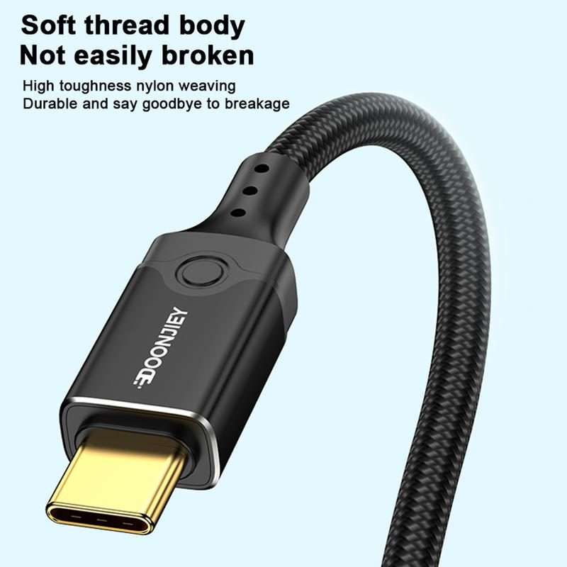 DOONJIEY DJUSB519GR 120Gbps Type-C 16K HD Projection Conversion Cable(Black)