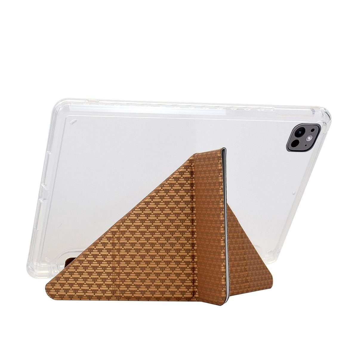For Xiaomi Pad 7 / 7 Pro Y-Fold Pyramid Texture Smart Leather Tablet Case(Gold)