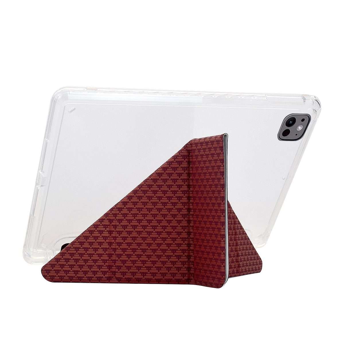 For Xiaomi Pad 7 / 7 Pro Y-Fold Pyramid Texture Smart Leather Tablet Case(Red)