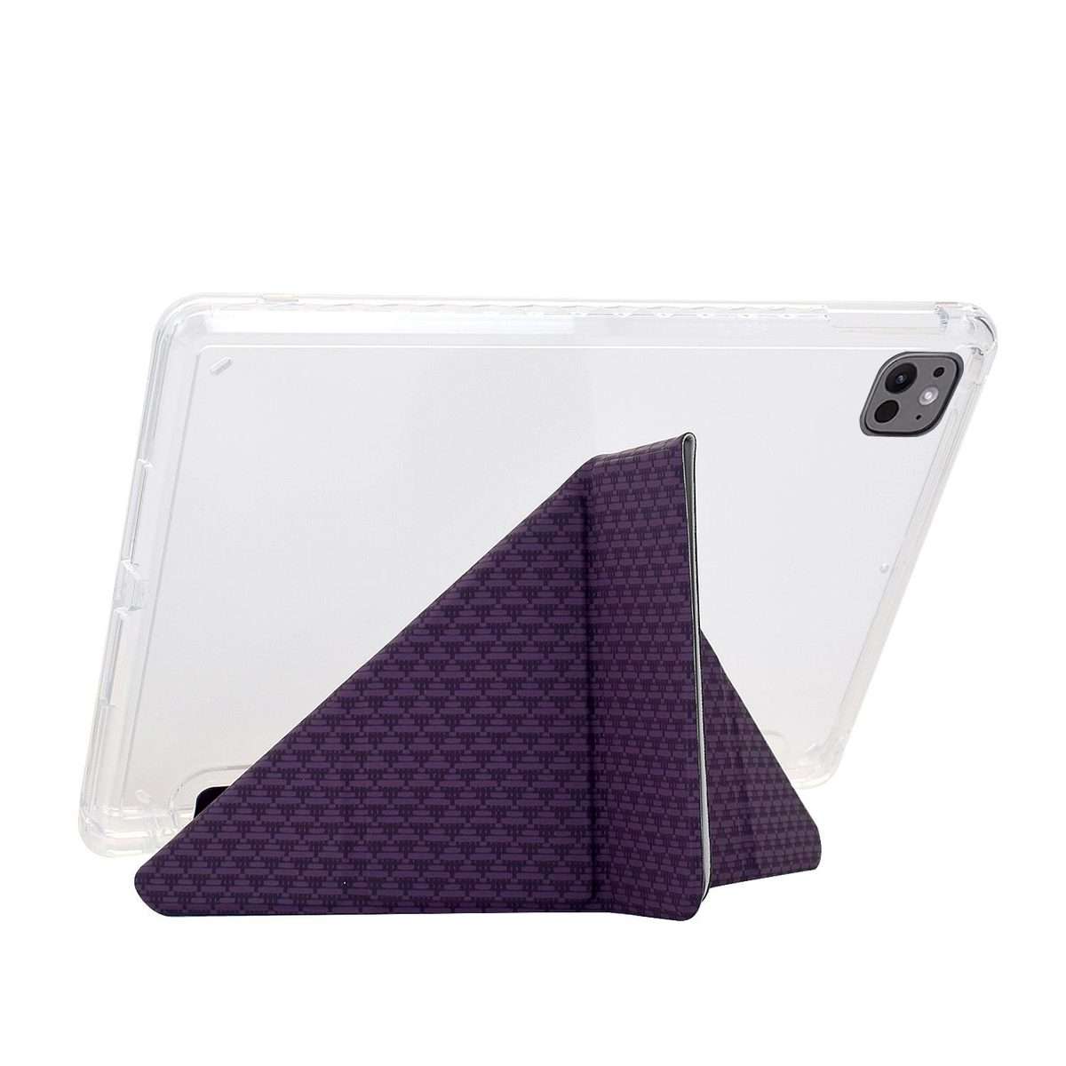 For Xiaomi Pad 7 / 7 Pro Y-Fold Pyramid Texture Smart Leather Tablet Case(Purple)