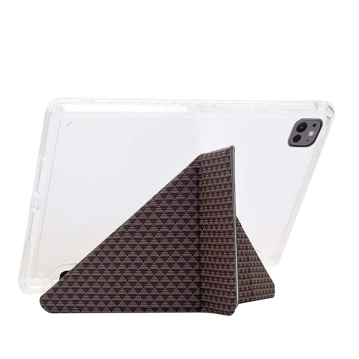 For Xiaomi Pad 7 / 7 Pro Y-Fold Pyramid Texture Smart Leather Tablet Case(Brown)