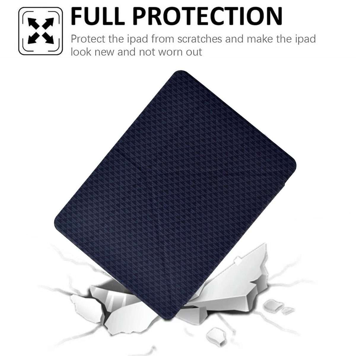 For Xiaomi Pad 7 / 7 Pro Y-Fold Pyramid Texture Smart Leather Tablet Case(Black)