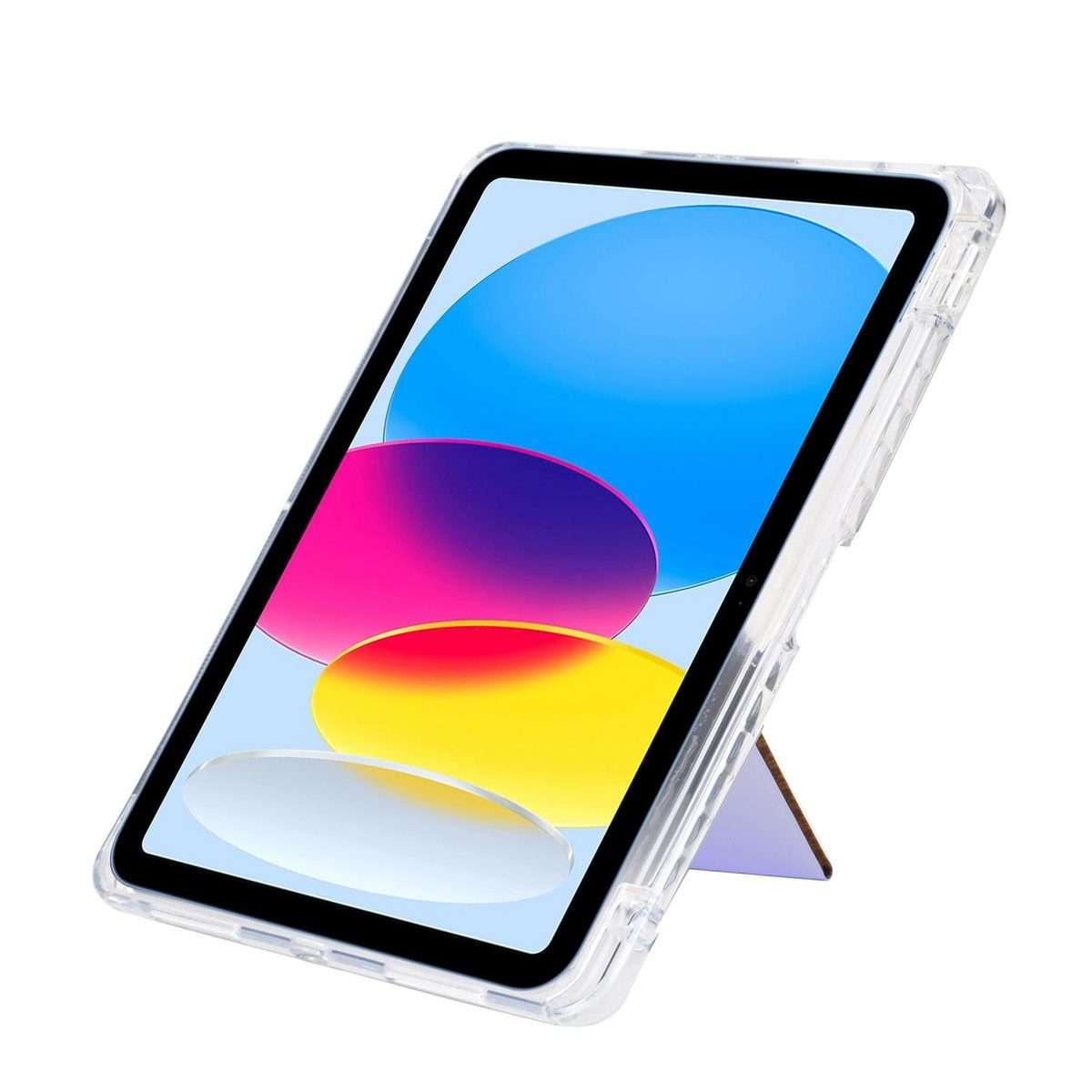 For iPad Pro 11 2025 / 2024 Y-Fold Clear Acrylic Glitter Smart Leather Tablet Case(Silver)