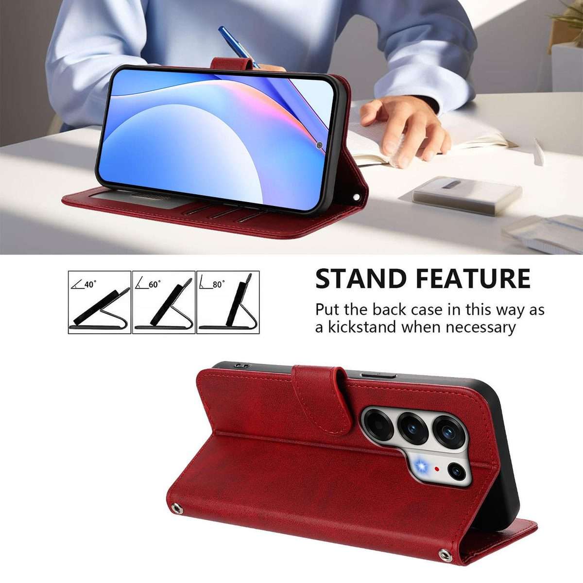 For Tecno Camon 50 Pro 4G Litter Panda Embossing RFID Leather Phone Case with Lanyard(Wine Red)