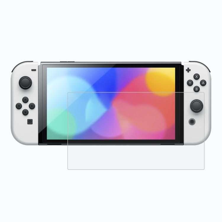 For Nintendo Switch OLED Dust-Free Warehouse HD Curved Edge Tempered Film