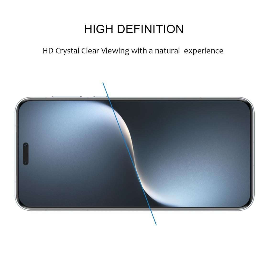 For Honor Magic7 Pro Full Glue 9H HD 3D Curved Edge Tempered Glass Film(Black)