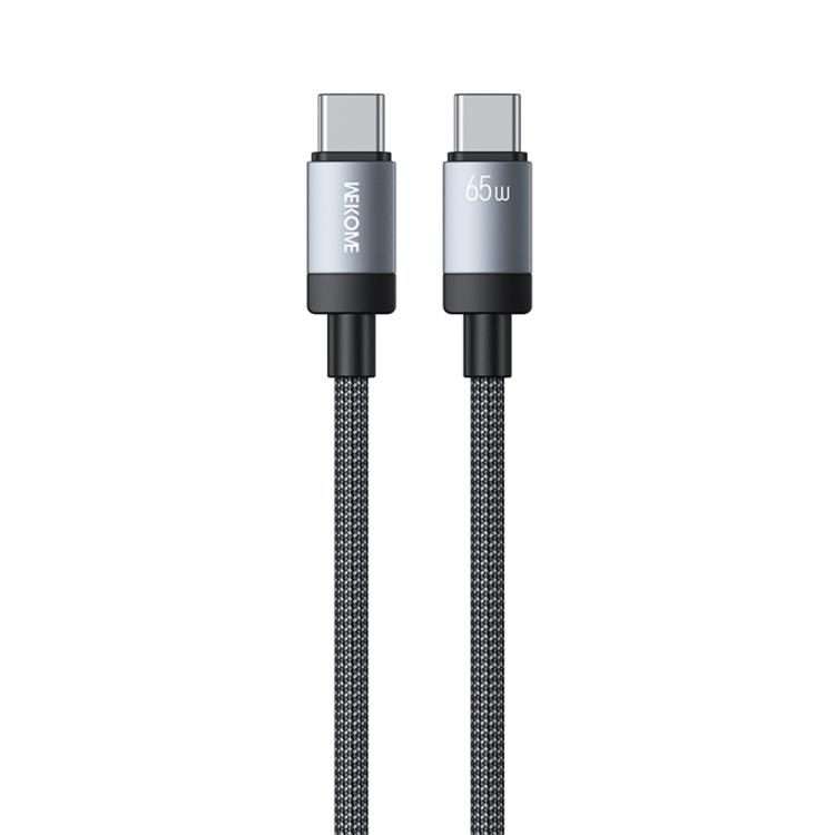 WK WDC-98 Kingkong Ruike Series 65W USB-C / Type-C to USB-C / Type-C Braided Charging ... (Black)