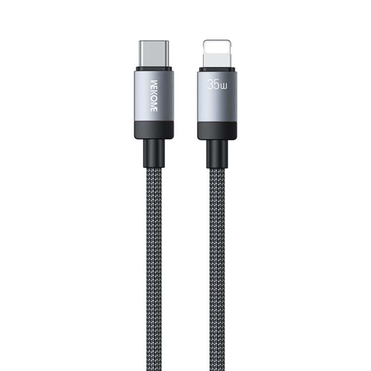 WK WDC-99 Kingkong Ruike Series 35W USB-C / Type-C to 8 Pin Braided Charging Data Cabl ... (Black)