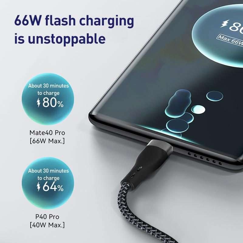 ZGA CB08 5A 3 in 1 USB Fast Charging Braided Data Cable, Length: 1.2m(Black)