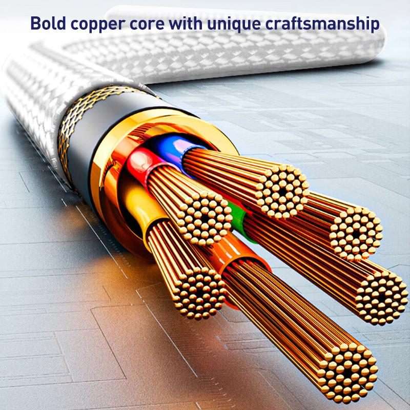 ZGA CB10 60W USB/Type-C to 8 Pin/Type-C 4 in 1 Fast Charging Data Cable, Length: 1.2m(White)