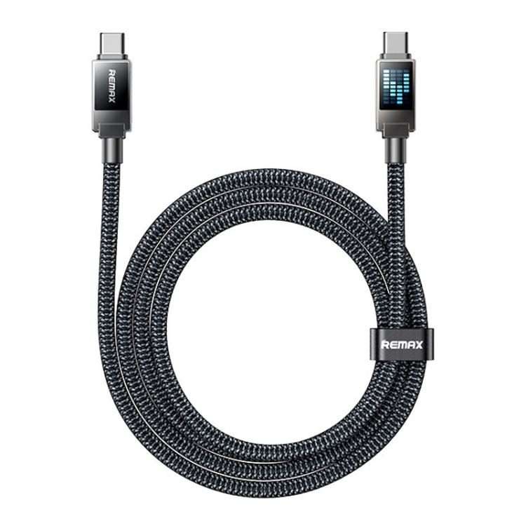 REMAX CB09 PD240W Type-C to Type-C Marquee Braided Fast Charging Data Cable, Length: 1.2m(Black)