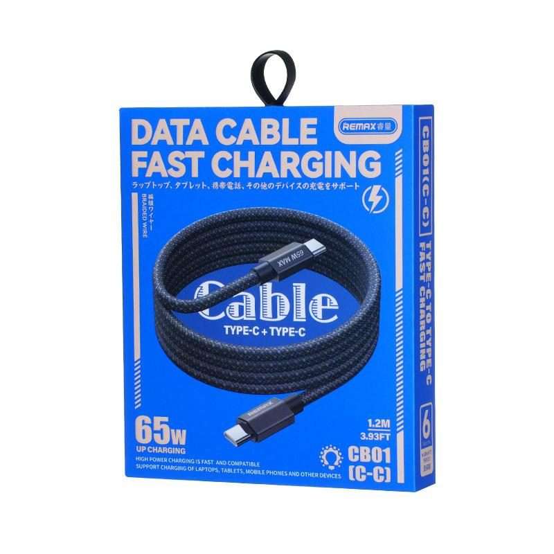 REMAX CB01 PD30W Type-C to 8 Pin Aluminum Alloy Braided Fast Charging Data Cable with ... (Black)