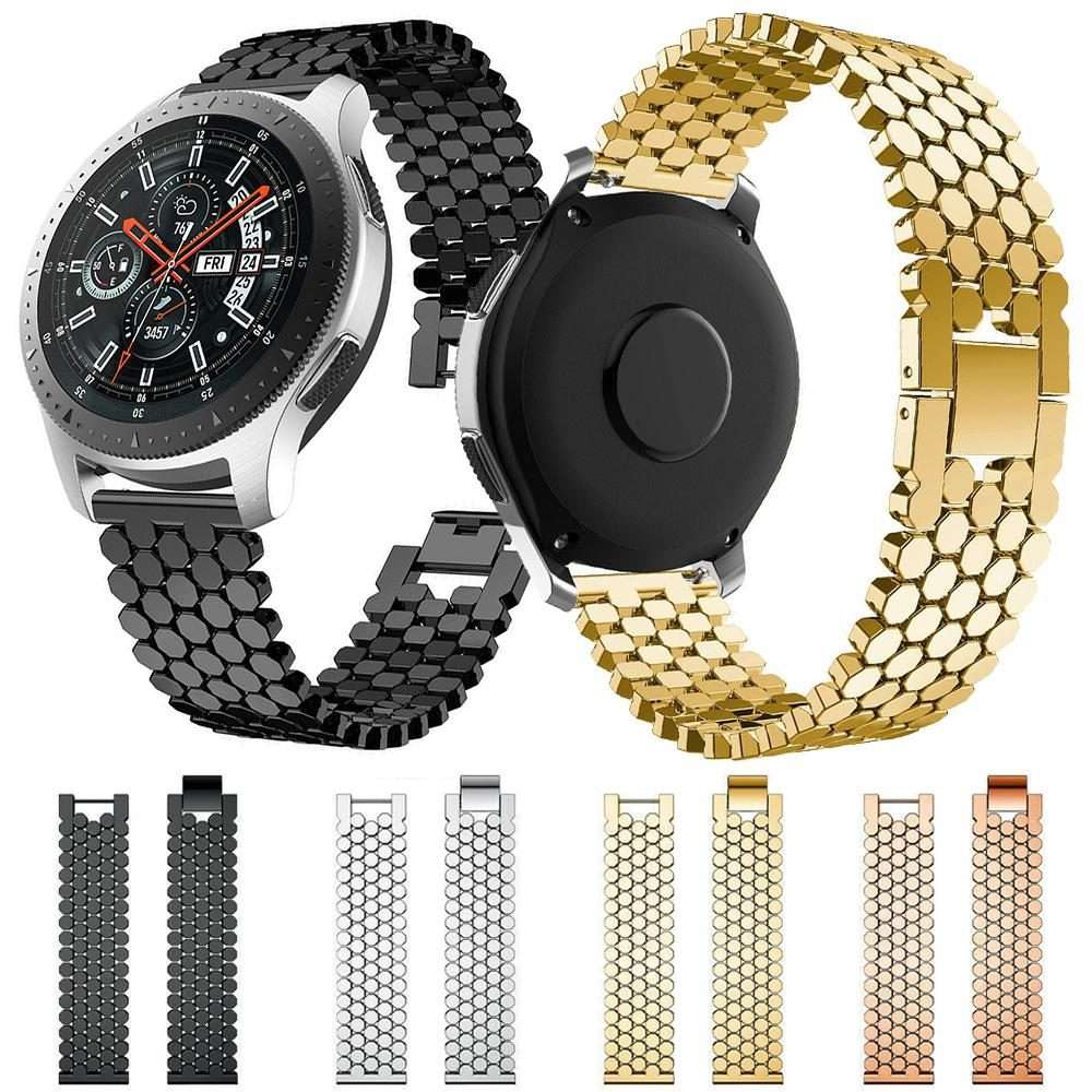20mm xDfind Fish Scale Texture Metal Watch Band(Silver)