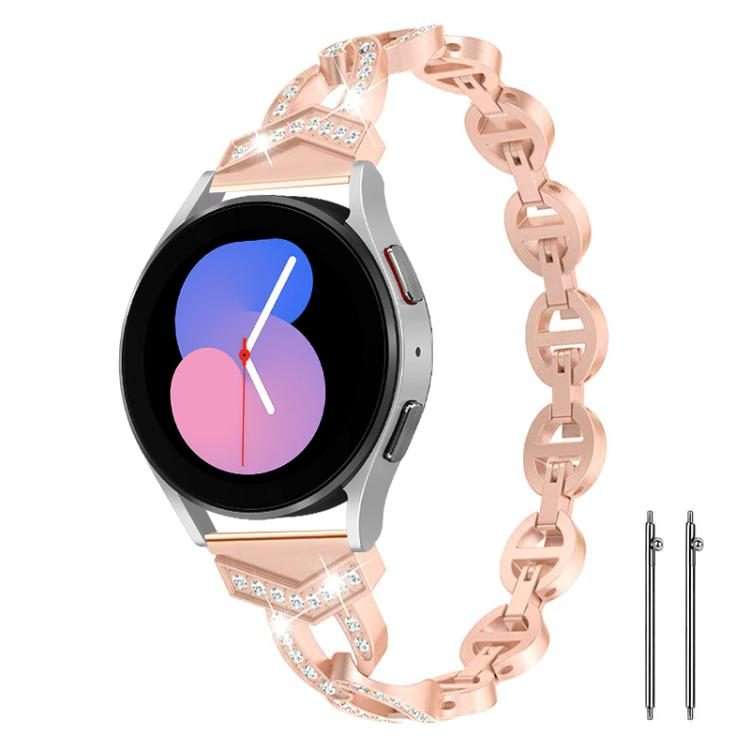 20mm xDfind Diamond Stainless Steel Watch Band(Rose Gold)