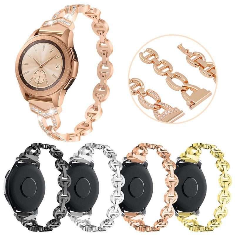 20mm xDfind Diamond Stainless Steel Watch Band(Rose Gold)