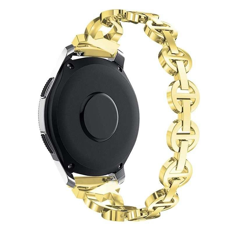 20mm xDfind Diamond Stainless Steel Watch Band(Gold)