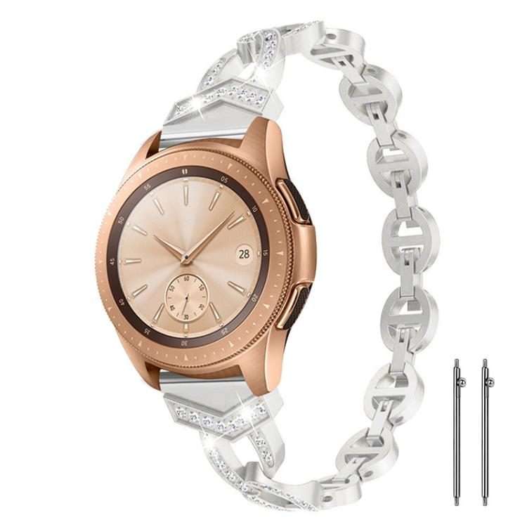 22mm xDfind Diamond Stainless Steel Watch Band(Silver)