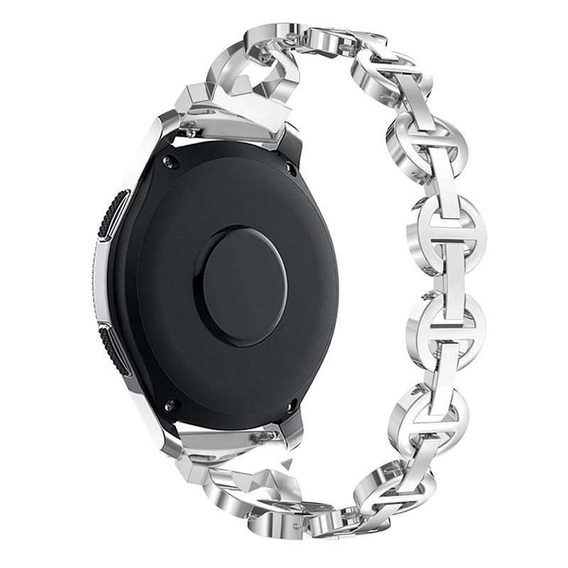 22mm xDfind Diamond Stainless Steel Watch Band(Silver)