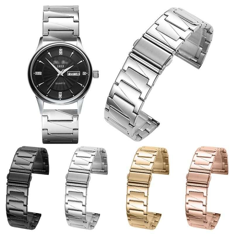 22mm xDfind Stepped Stainless Steel Watch Band(Silver)