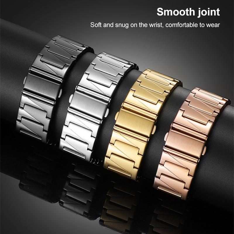 22mm xDfind Stepped Stainless Steel Watch Band(Silver)