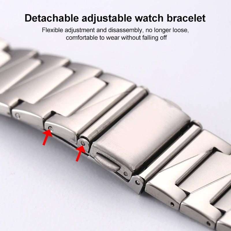 22mm xDfind Stepped Stainless Steel Watch Band(Rose Gold)