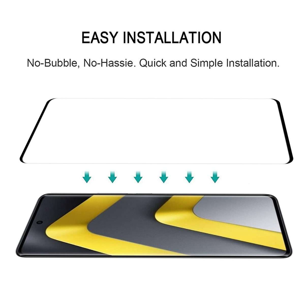For Xiaomi Poco M8 Pro 5G 3D Curved Edge Full Screen Tempered Glass Film
