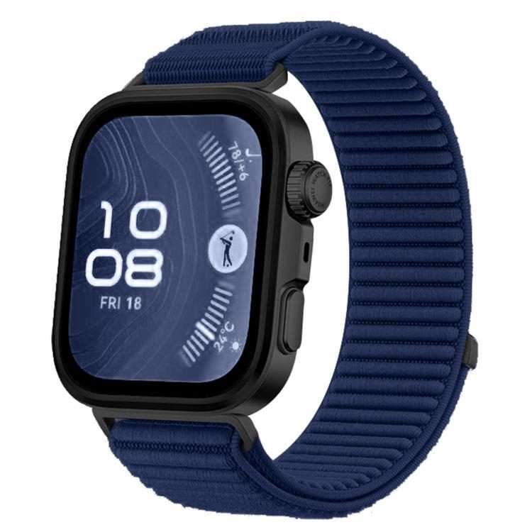 For Huawei Watch Fit4 / Fit4 Pro / Fit3 xDfind Woven Nylon Hook And Loop Fastener Watc ... (Azure)