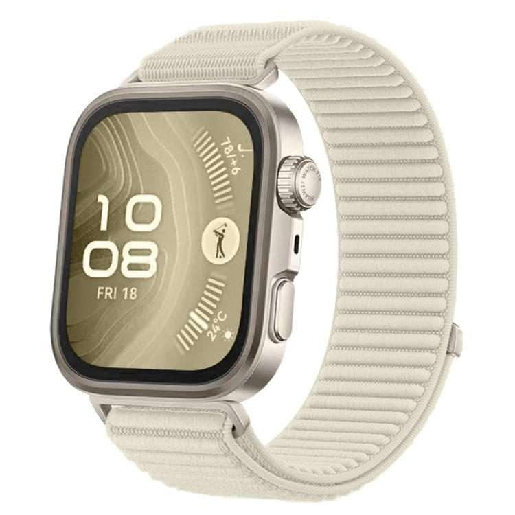 For Huawei Watch Fit4 / Fit4 Pro / Fit3 xDfind Woven Nylon Hook And Loop Fastener ... (Starlight)