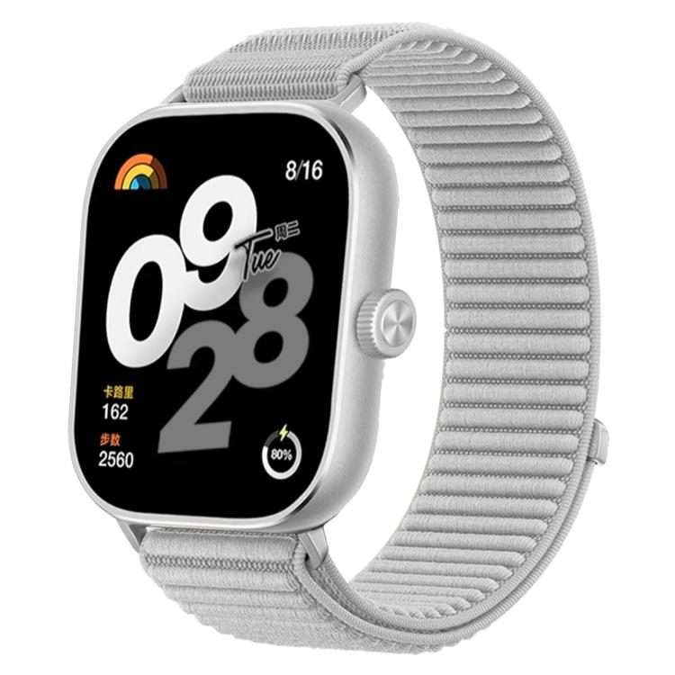 For Xiaomi Band 9 Pro/8 Pro/Redmi Watch6/5/4 xDfind Woven Nylon Hook And Loop Fastener ... (Grey)