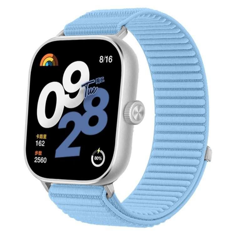 For Xiaomi Band 9 Pro/8 Pro/Redmi Watch6/5/4 xDfind Woven Nylon Hook And Loop Fa ... (Island Blue)