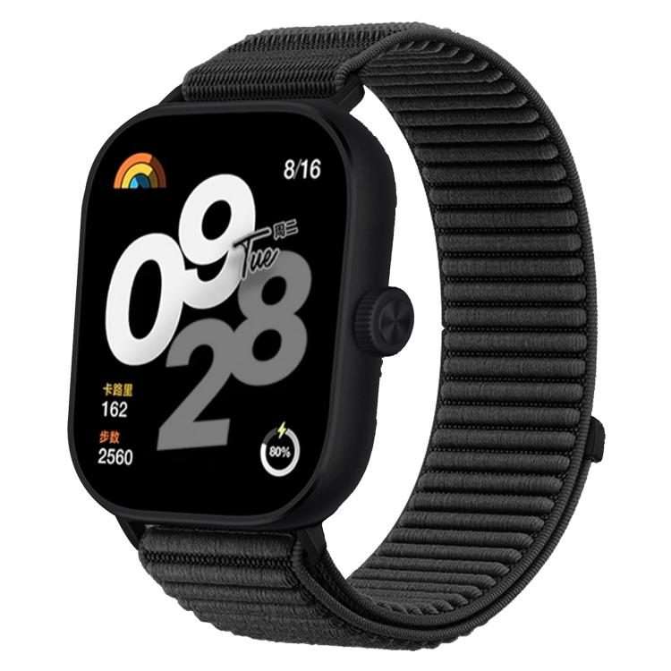 For Xiaomi Band 9 Pro/8 Pro/Redmi Watch6/5/4 xDfind Woven Nylon Hook And Loop Fastener ... (Black)