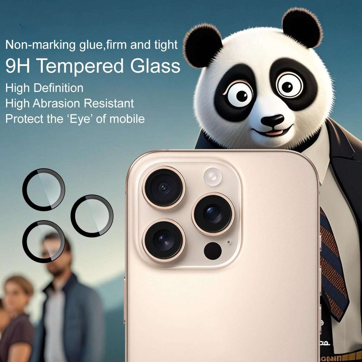 For iPhone 16 Pro / 16 Pro Max imak Glass Rear Camera Lens Film Phone Case Exclusive, Self-positio