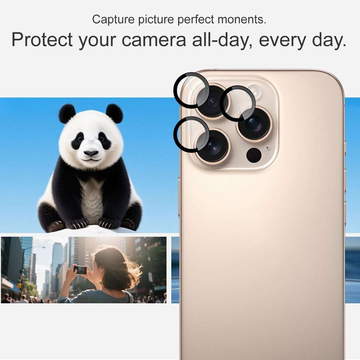 For iPhone 16 Pro / 16 Pro Max imak Glass Rear Camera Lens Film Phone Case Exclusive, Self-positio