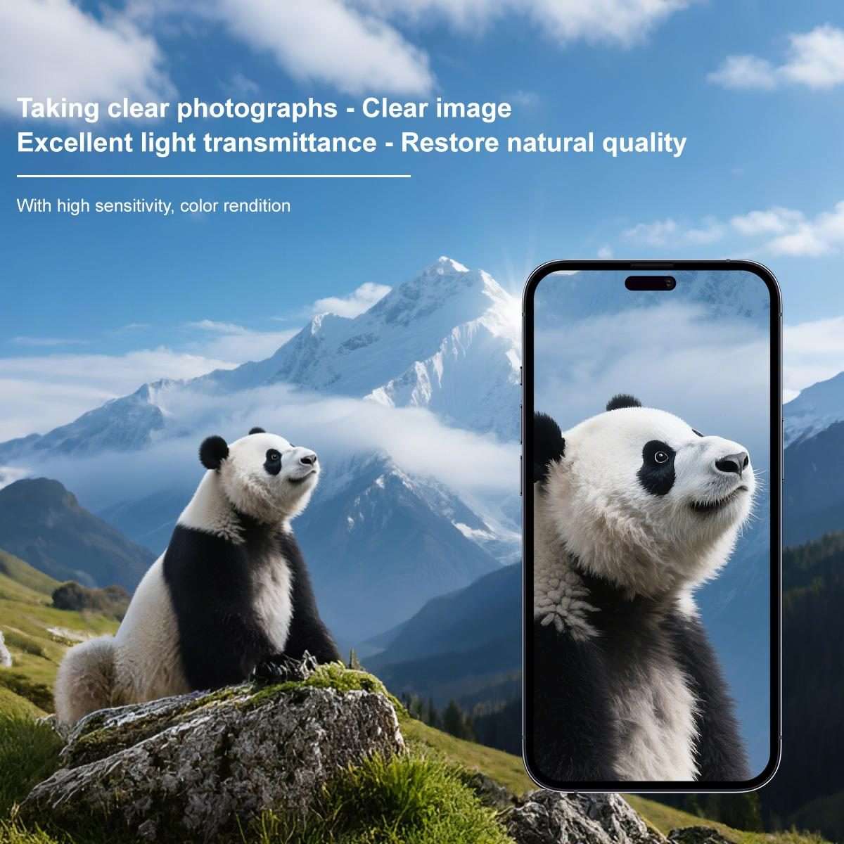 For iPhone 16 Pro / 16 Pro Max imak Glass Rear Camera Lens Film Phone Case Exclusive, Self-positio
