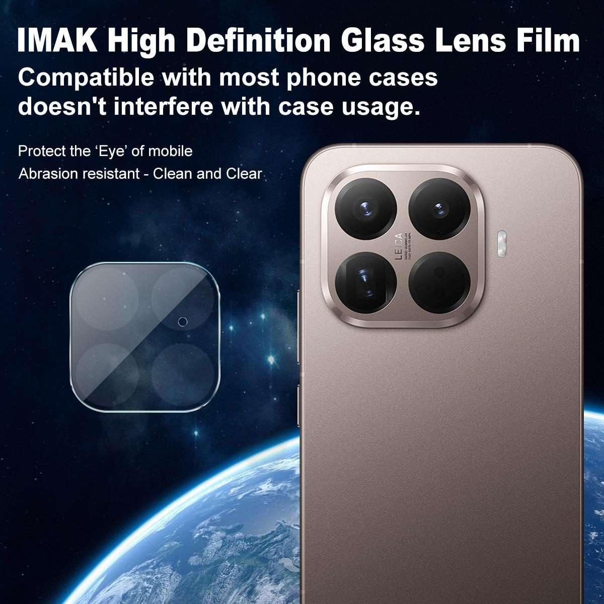 For Xiaomi 15T Pro 5G IMAK Rear Camera Lens Glass Film Thin Version