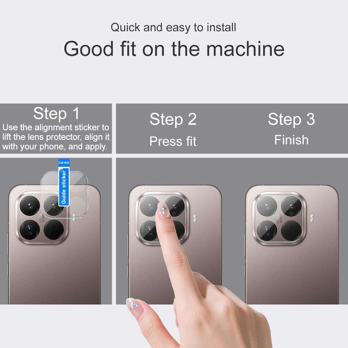 For Xiaomi 15T Pro 5G IMAK Rear Camera Lens Glass Film Thin Version