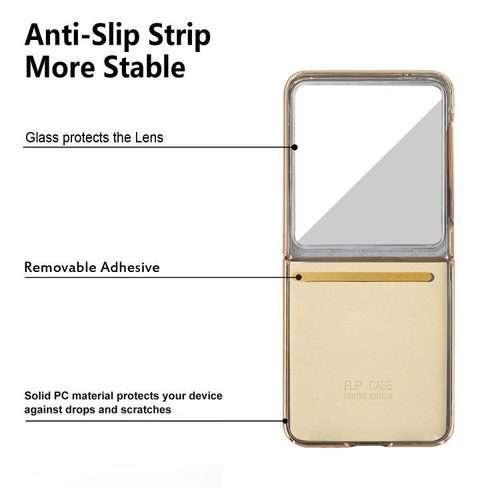 For Samsung Galaxy Z Flip7 VIETAO Diamond Pattern Metal Ring PU Leather Phone Case(Purple)