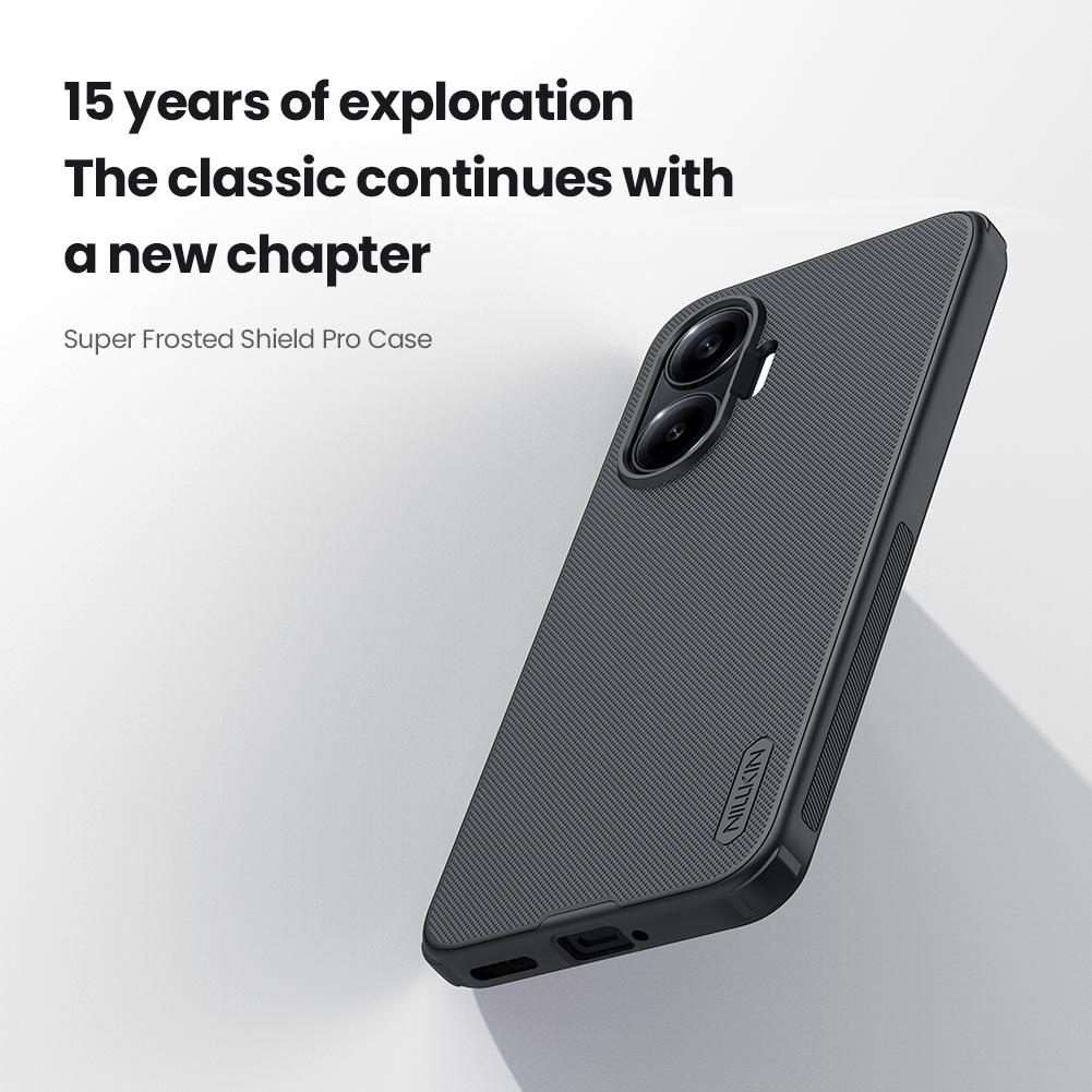 For Xiaomi Poco F7 NILLKIN Frosted Shield Pro PC + TPU Phone Case(Black)