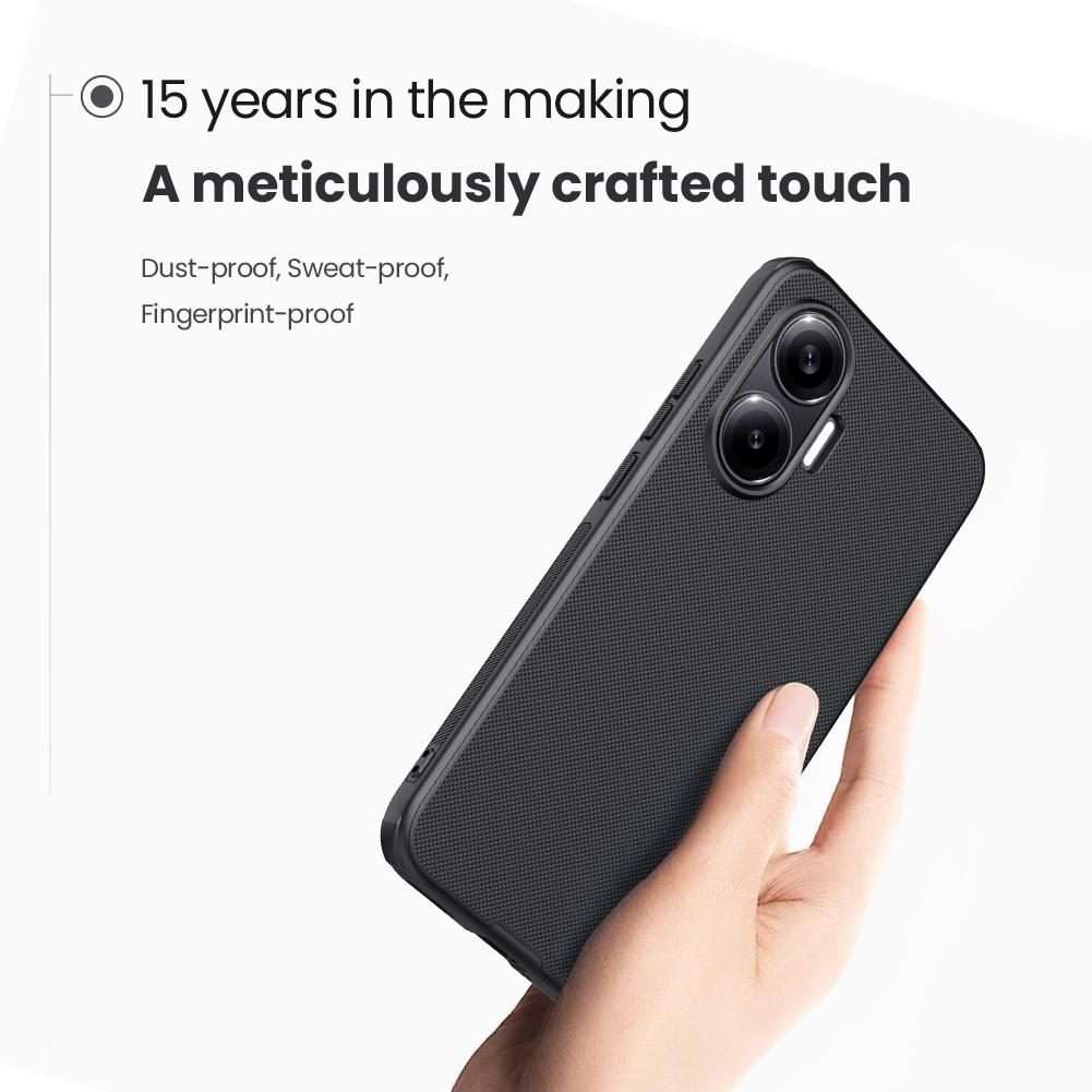 For Xiaomi Poco F7 NILLKIN Frosted Shield Pro PC + TPU Phone Case(Black)