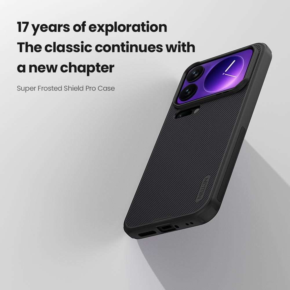 For Xiaomi 17 Pro Max NILLKIN Frosted Shield Pro PC + TPU Phone Case(Black)