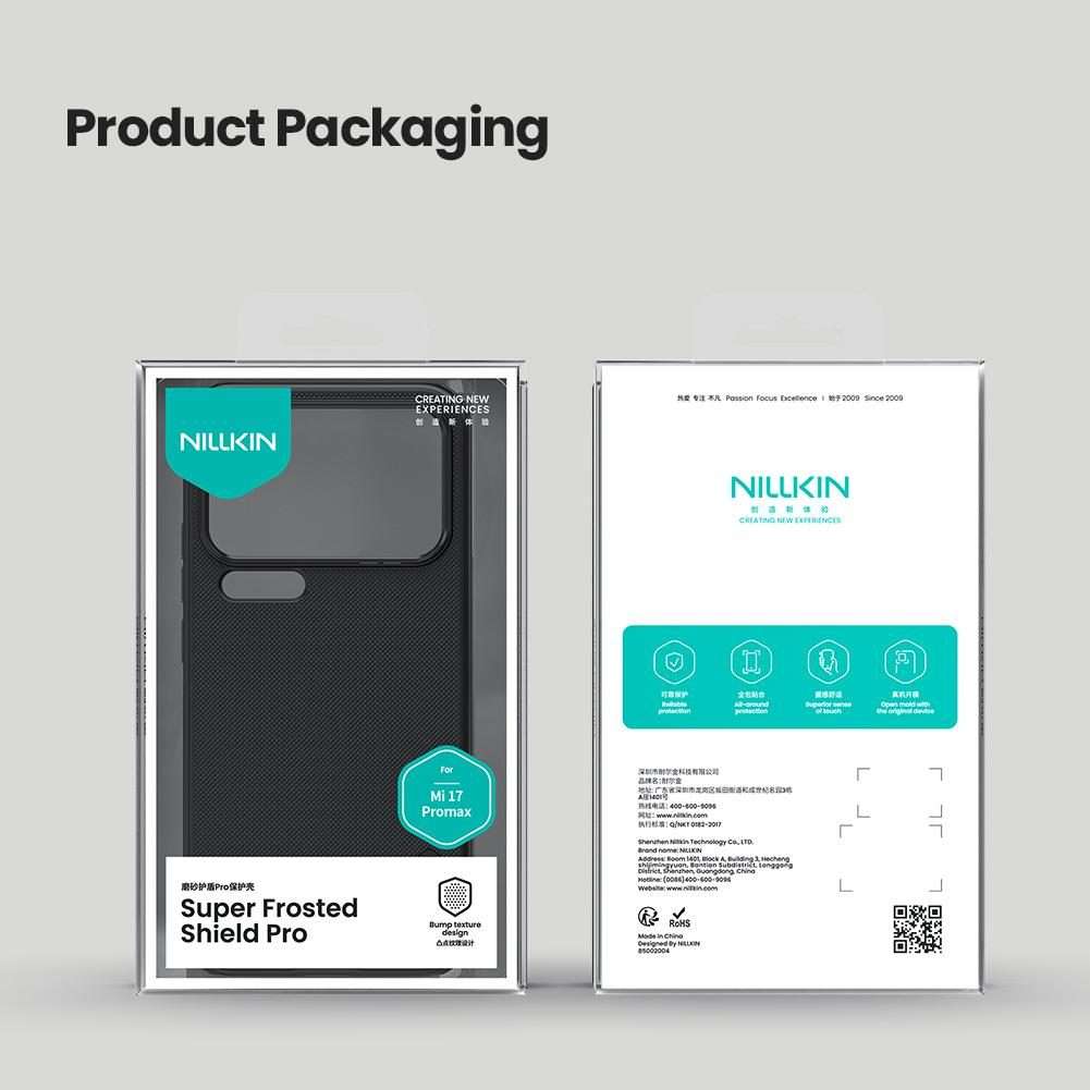 For Xiaomi 17 Pro Max NILLKIN Frosted Shield Pro PC + TPU Phone Case(Black)