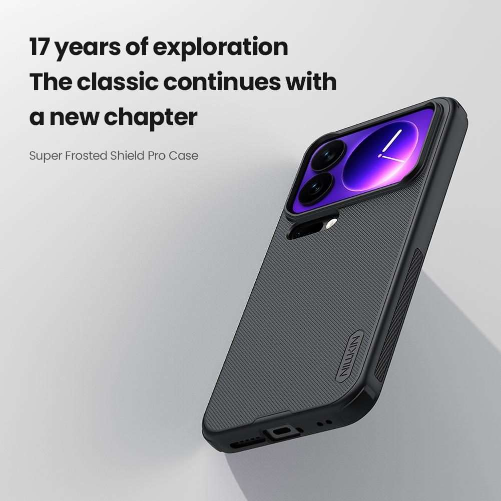 For Xiaomi 17 Pro NILLKIN Frosted Shield Pro PC + TPU Phone Case(Black)