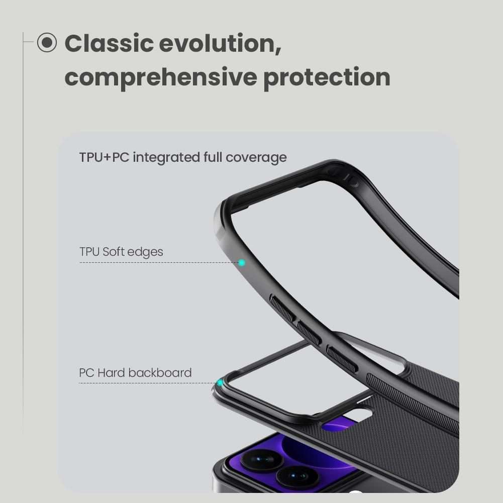 For Xiaomi 17 Pro NILLKIN Frosted Shield Pro PC + TPU Phone Case(Black)