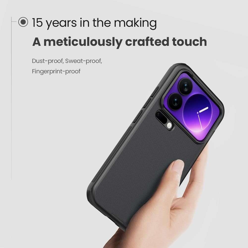 For Xiaomi 17 Pro NILLKIN Frosted Shield Pro PC + TPU Phone Case(Black)